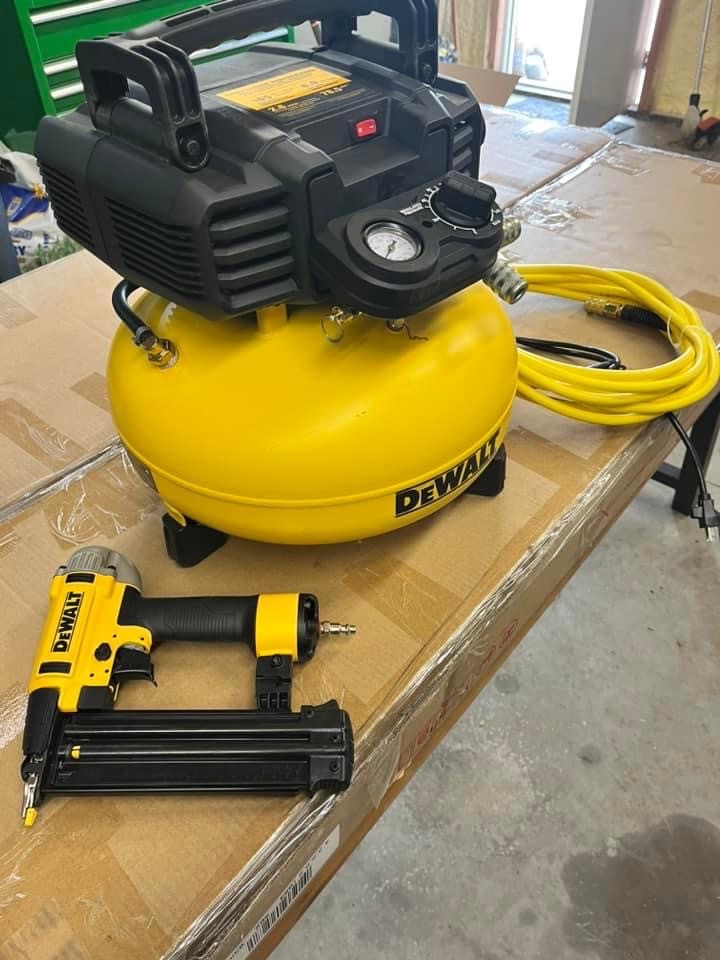 Rent the DeWalt Air Compressor and Nail Gun Combo 1899 Rentals